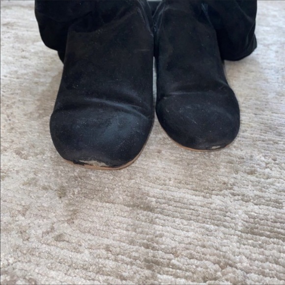 Dolce Vita Black Suede Over The Knee Boots, Size 8 - Picture 8 of 12